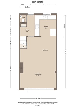 Floorplan - Lage Huis 14, 4153 CV Beesd